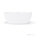 Faucet Strommen Silkstone Calais 1780mm Freestanding Bath, Satin White