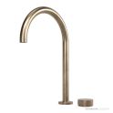 Faucet Strommen Zero Progresiv Smooth Hob Basin Mixer Tall Curve, Discovery Bronze