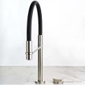 Faucet Strommen Zero Progresiv Knurl Sink Mixer P. Down, Brushed New Nickel