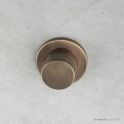 Faucet Strommen Zero Diverter Switch, Knurl, Antique Brass Light