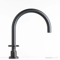 Faucet Strommen Chisel D Sink Set Hob, Matte Black