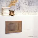 Faucet Strommen G Series Toilet Flush Plate, Antique Brass Light