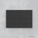 Faucet Strommen T Series Toilet Flush Plate, Matte Black