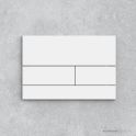 Faucet Strommen T Series Toilet Flush Plate, Matte White