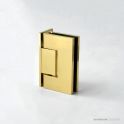 Faucet Strommen Shower Hinge, Glass-to-Wall 90 Degree, Brushed Liberty Gold