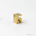 Faucet Strommen Shower Over-panel Fitting, Glass-to-glass Square, Brushed Liberty Gold