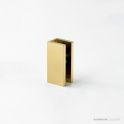 Faucet Strommen Shower U Bracket, Glass-to-wall, Brushed Liberty Gold