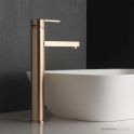 Faucet Strommen Zeos Basin Mixer, Tall 222h, Antique Brass Medium