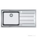 Franke Aton Flush & Top Mount Single Bowl Sink 1004mm, Right Drainer, Stainless ANX211RHD