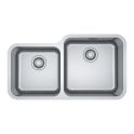 Franke Bell Undermount 1 & 1/2 Double Bowl Sink 845mm, Stainless BCX120-42/35B