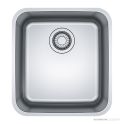 Franke Bell Top & Under Mount Single Bowl Sink 410mm, Stainless BCX210-38