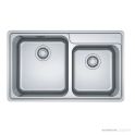Franke Bell Topmount 1 & 1/2 Double Bowl Sink 860mm, DT360, Stainless BCX620-42/35FPC