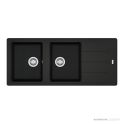 Franke Basis Topmount Double Bowl Sink 1160mm, WWK, Matt Black BFG621MB-B