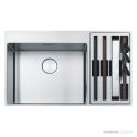 Franke Box Centre Flushmount Double Bowl Sink 860mm, SBR, HOF, Stainless BWX220-54/27 SBR