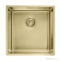 Franke Mythos Masterpiece Top, Flush & Under Mount Single Bowl Sink 440mm, Stainless Steel BXM210-40GD