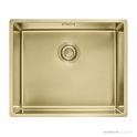 Franke Mythos Masterpiece Top, Flush & Under Mount Single Bowl Sink 540mm, Stainless Steel BXM210-50GD