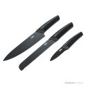 Franke 3 Pieces Black Knife Stainless Steel Set For Box Centre KS792