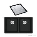 Franke Maris Granite Topmount Double Bowl Sink 760mm, DT651, Matt Black MRG 620/35-35MB-FPC