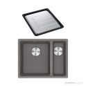 Franke Maris Granite Topmount 1 & 1/2 Double Bowl Sink 560mm, SBR, DT651, Stone Grey MRG 660/34-15SBRSG-FPC