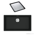 Franke Maris Undermount Single Bowl Sink 753mm, DT651, Matt Black MRG110-72MB-FPC