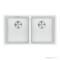Franke Maris Undermount Double Bowl Sink 753mm, Polar White MRG120-35PW-B