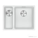 Franke Maris Undermount 1 & 1/2 Double Bowl Sink 553mm, SBL, Polar White MRG160SBLPW-B