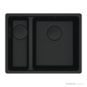 Franke Maris Flushmount 1 & 1/2 Double Bowl Sink 553mm, SBL, Matt Black MRG260SBLMB-B