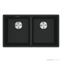 Franke Maris Topmount Double Bowl Sink 760mm, Matt Black MRG 620/35-35B MB