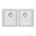 Franke Maris Topmount Double Bowl Sink 760mm, Polar White MRG 620/35-35B PW