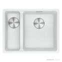 Franke Maris Topmount 1 & 1/2 Double Bowl Sink 560mm, SBL, Polar White MRG 660/34-15B SBL PW
