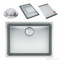 Franke Mythos Undermount Single Bowl Sink 590mm, PB835, RM081, DT288, Stainless MYX110-55FPC