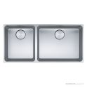 Franke Mythos Top, Flush & Under Mount Double Bowl Sink 895mm, SBL, Stainless MYX220-50/34BSBL