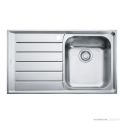 Franke Neptune Topmount Single Bowl Sink 860mm, Left Drainer, Stainless NEX611LHD