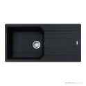 Franke Urban Topmount Single Bowl Sink 1000mm, 1th, Right Drainer, Matt Black UBG611-100MBRHD