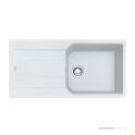 Franke Urban Topmount Single Bowl Sink 1000mm, 1th, Left Drainer, Polar White UBG611-100PWLHD
