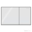 Geberit Sigma60 Flush Button, White Glass
