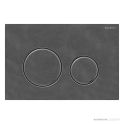 Geberit Sigma21 Flush Button, Mustang Slate with Black Chrome Trim
