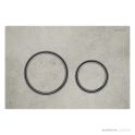 Geberit Sigma21 Flush Button, Concrete Look with Black Chrome Trim
