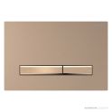 Geberit Sigma50 Flush Button, Red Gold Brushed with Red Gold Trim