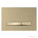 Geberit Sigma50 Flush Button, Brushed Brass with Brass Trim