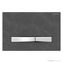 Geberit Sigma50 Flush Button, Slate with Brushed Chrome Button
