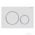 Geberit Sigma20 Flush Button, Finger Print Resistant, Matt White with White Trim