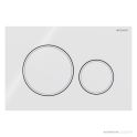 Geberit Sigma20 Flush Button, White with Matt White Trim