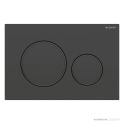 Geberit Sigma20 Flush Button, Finger Print Resistant, Matt Black with Black Trim