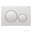 Geberit Sigma20 Flush Button, Finger Print Resistant, Matt Chrome with Chrome Trim