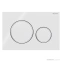 Geberit Sigma20 Flush Button, White with Chrome Trim