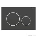 Geberit Sigma20 Flush Button, Black with Chrome Trim