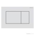 Geberit Sigma30 Flush Button, Finger Print Resistant, Matt White with White Trim