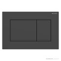 Geberit Sigma30 Flush Button, Finger Print Resistant, Matt Black with Black Trim