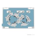 Geberit Sigma21 Flush Button, Matt Black with Chrome Trim